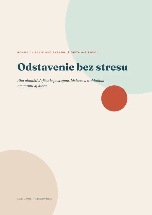 Obálka príručky Odstavenie bez stresu