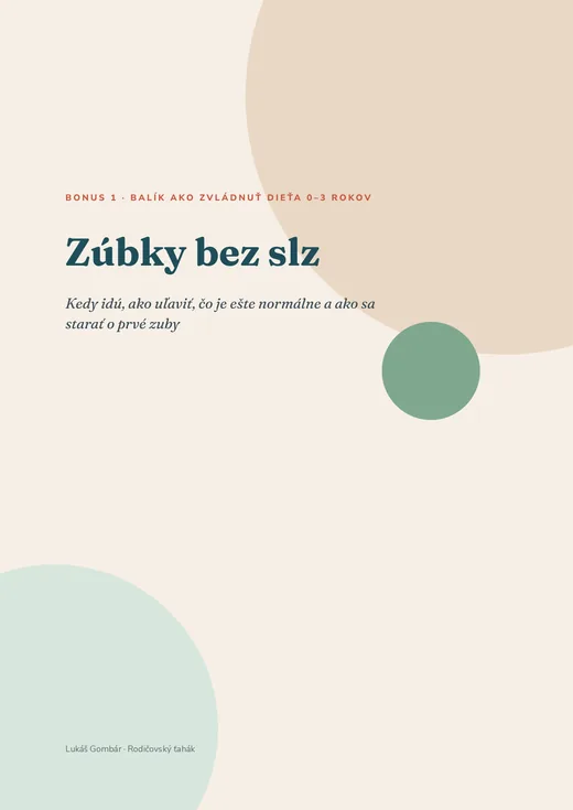 Obálka príručky Zúbky bez slz